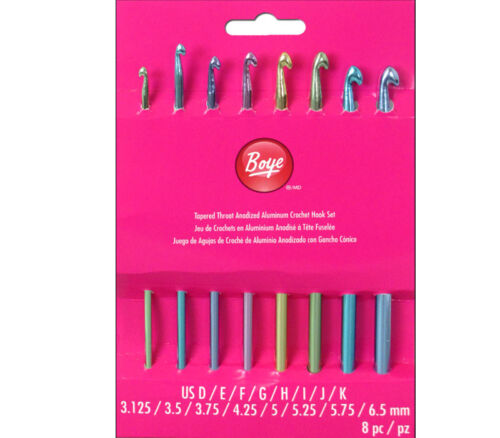 Boye - Crochet Hook Aluminum Set D -E -F -G -H -I -J -K