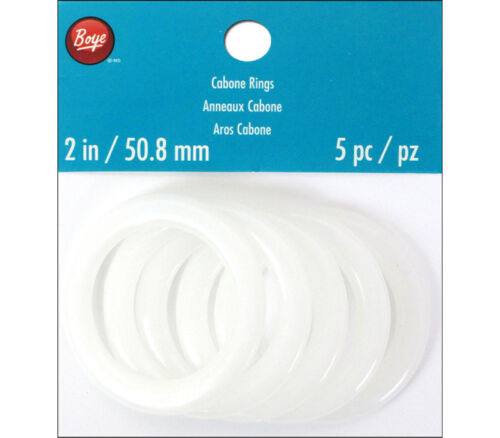 Boye - Cabone Ring 2-inch White 5 Piece