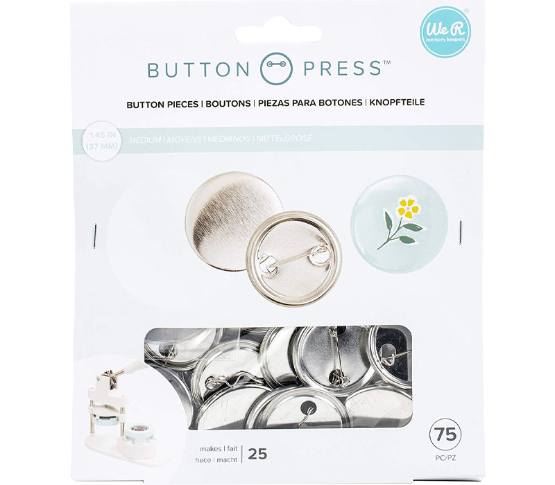 We R Memory Keepers Button Press Refill - Medium - 25 Piece