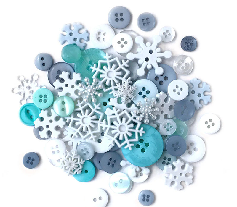 Snowflakes Theme Buttons Value Pack #314