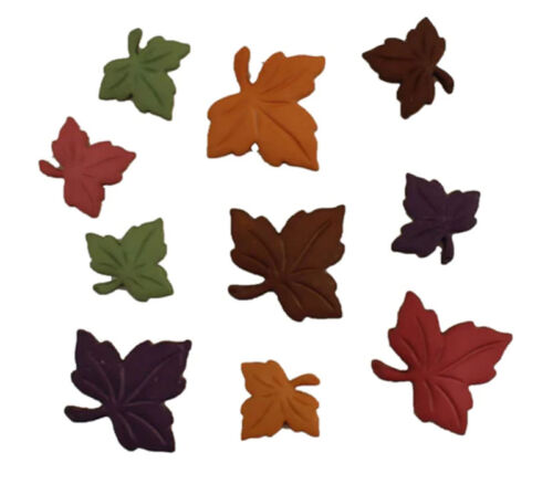 Novelty Buttons Autumn Leaves #4619