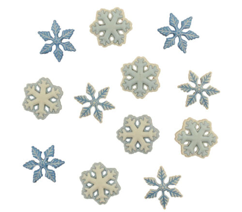 Novelty Buttons I Love Snowflakes #4794