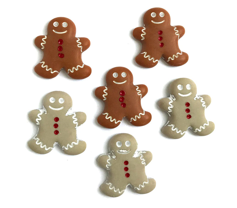 Novelty Buttons Gingerbread Cookies #4808