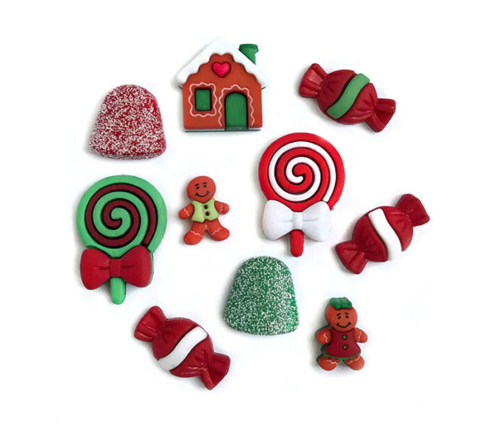 Novelty Buttons Gingerbread Cottage #4820