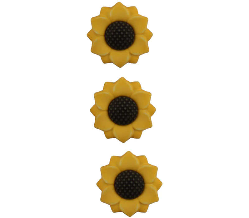 Novelty Buttons Sunflowers #FA122