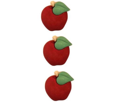 Novelty Buttons Apples #FA124