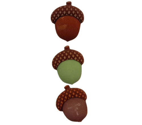 Novelty Buttons Acorns #FA127