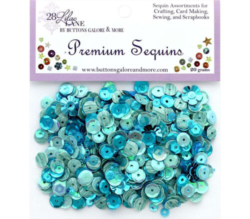 Buttons Galore Premium Sequinis - Turquoise