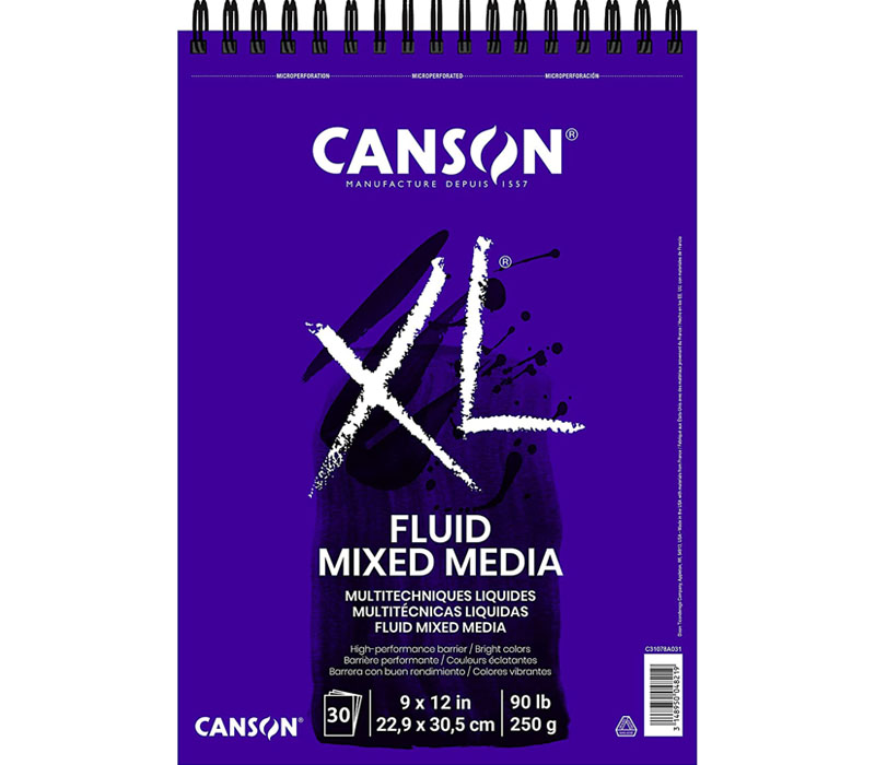  Canson XL Mixed Media Paper Pad, 98 lb, 9 x 12 Inches