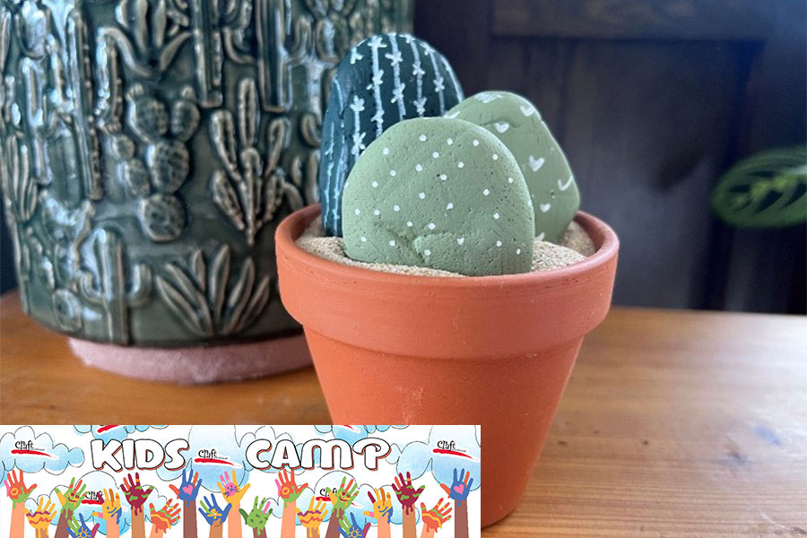 Kids Camp- Potted Cactus Rock
