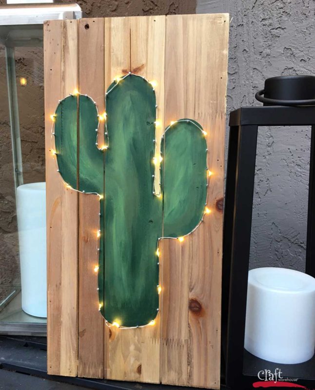 Cactus Light up String at from Craft Warehouse
