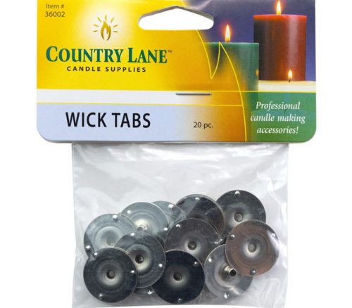 Country Lane Candle Wick Tabs - 20 Piece