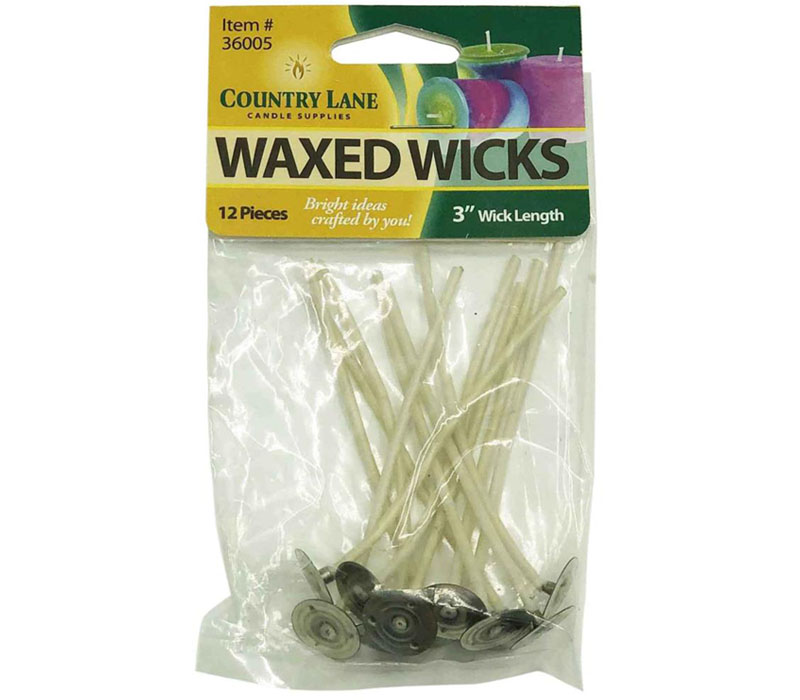 Country Lane Candle Wicks - 3-inch - 12 Piece