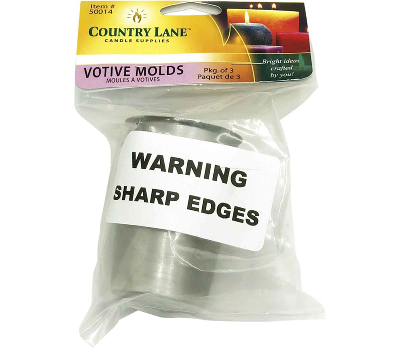 Country Lane Votive Candle Molds - 3 Piece