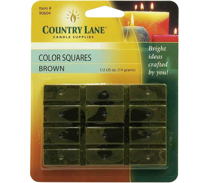 Country Lane Color Square Candle Dye - Brown