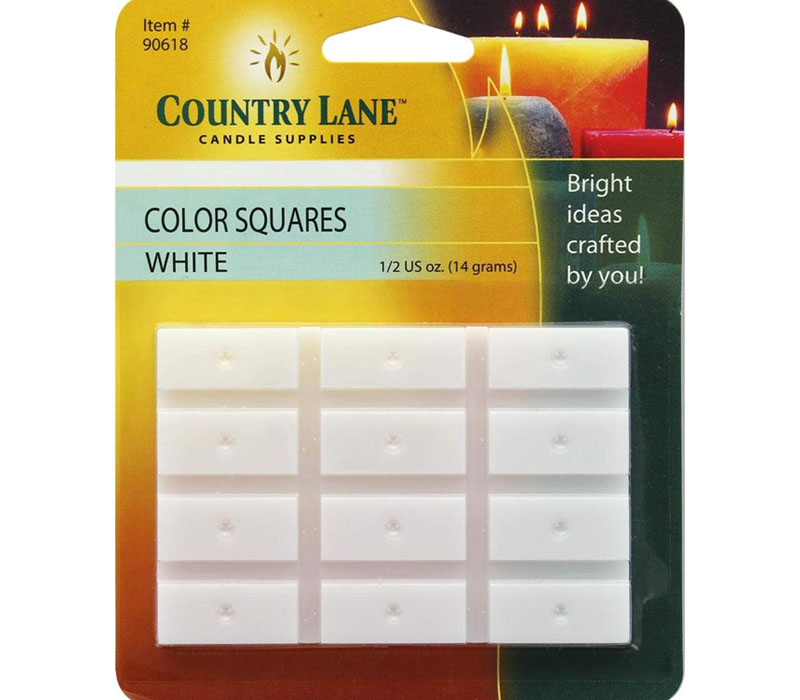 Country Lane Color Square Candle Dye - White