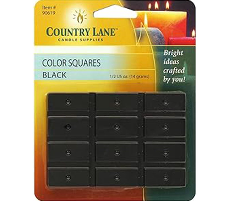 Country Lane Color Square Candle Dye - Black