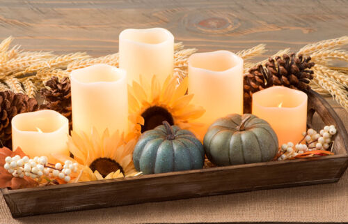 Candle Tray Fall Decor