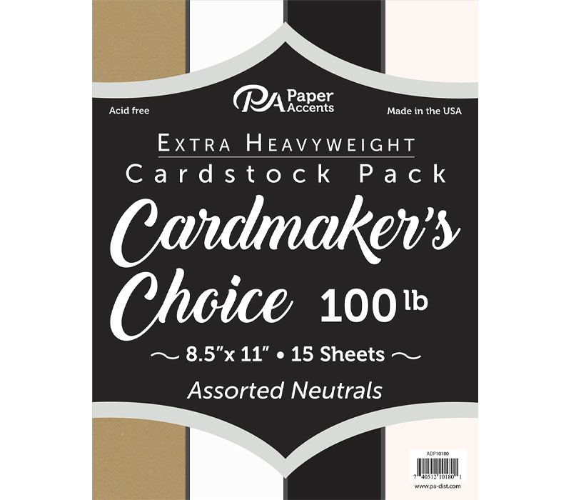 PA Paper Accents Cardmakers Choice - 8-1/2-inch x 11-inch - 100