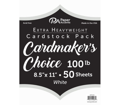 Cardmakers Choice 8-1/2-inch x 11-inch 100-pounds White 50 piece