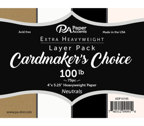Cardmakers Choice Card Layer 4-inch x 5-1/4-inch 100-pounds Neutural75 Piece