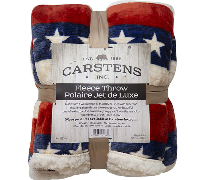 Casten Plush Throw Blanket - Americana - 54-inch x 68-inch