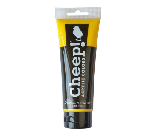 Cheep - Acrylic Paint 4-ounce Tube Cadmium Yellow Hue