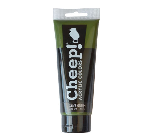 Cheep - Acrylic Paint 4-ounce Tube Olive Green