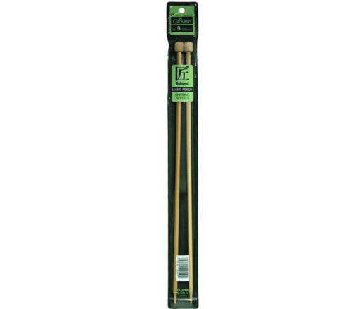 Clover - Bamboo Knitting Needle Single Point 13-inch 9