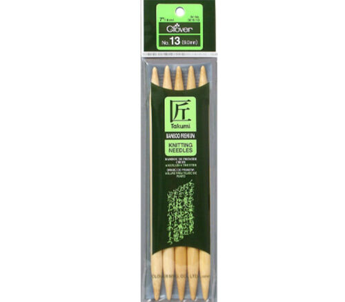 Clover - Bamboo Knitting Needle Double Point 5 Piece 7-inch 13