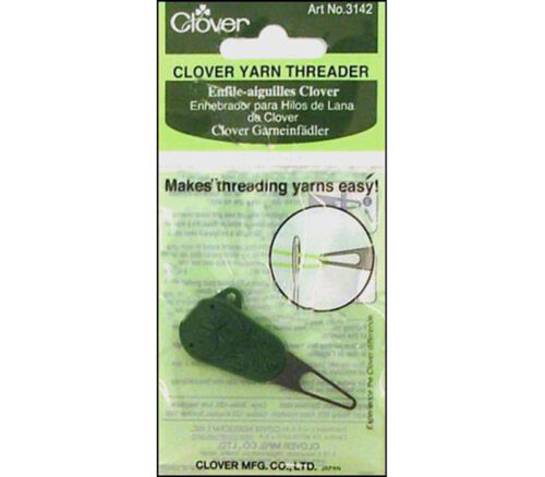 Clover - Needle Threader Yarn Green Handle