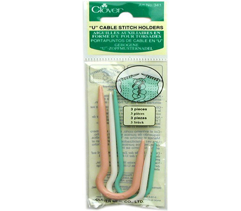 Clover U Cable Stitch Holders Set - 3 Piece - Craft Warehouse