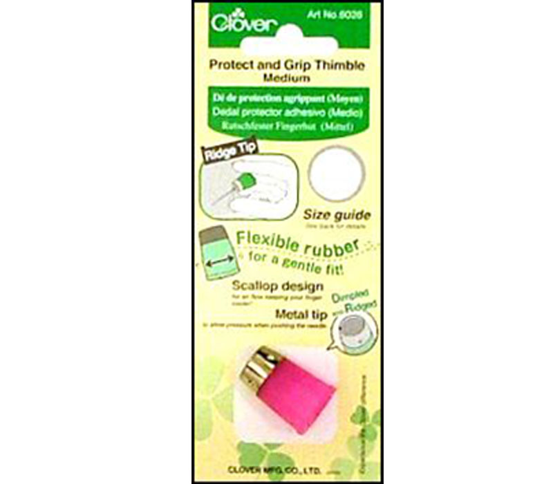 Clover Protect and Grip Thimble - Medium - Craft Warehouse