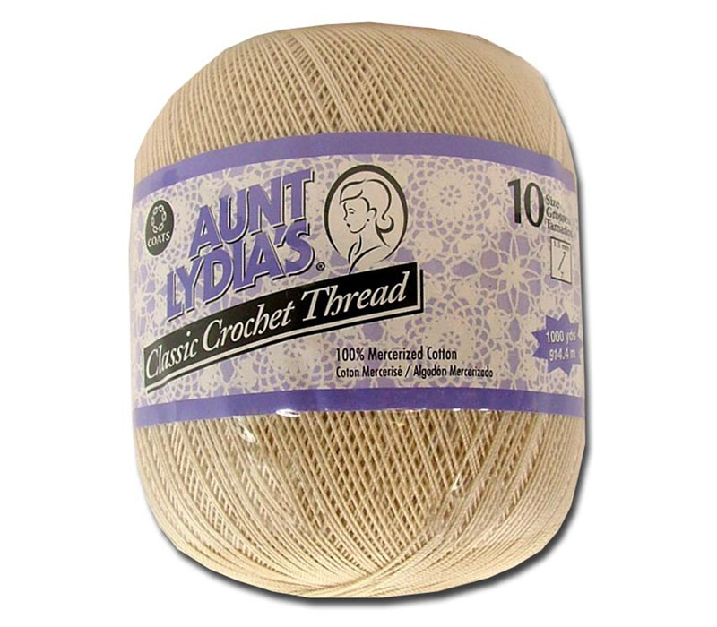 Coats And Clark Aunt Lydia's Crochet Cotton Thread - Size 10