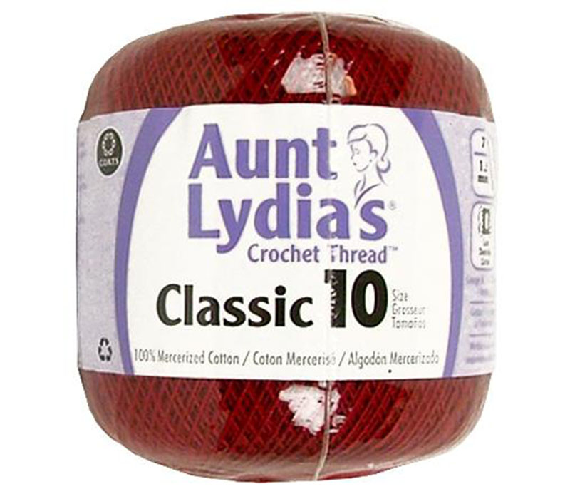 Coats And Clark Aunt Lydia's Classic Crochet Thread - Size 10