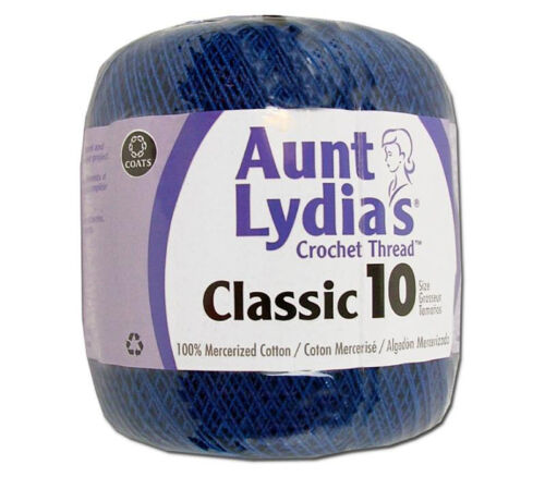 Coats And Clark - Aunt Lydia's Classic Crochet Size 10 Dark Royal