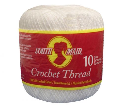 Coats & Clark South Maid Crochet Thread Size 10 White