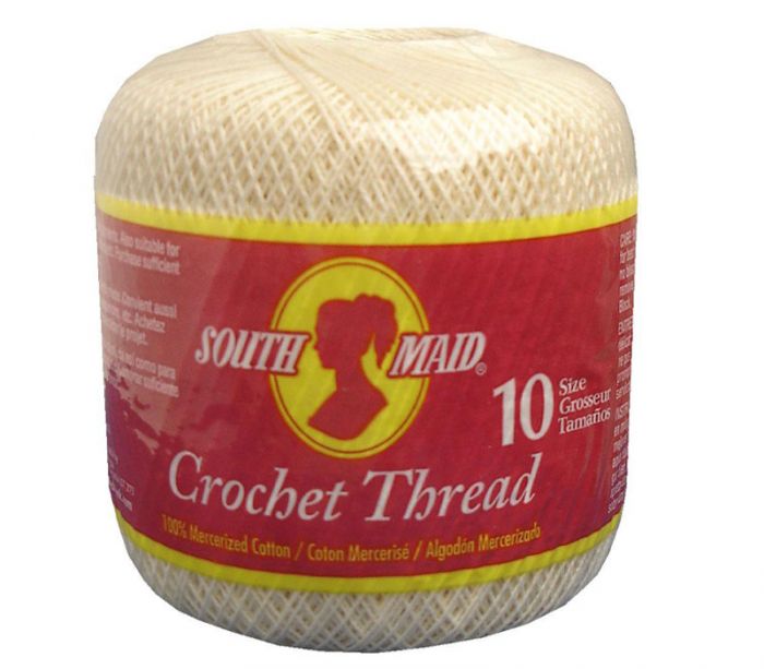 Coats & Clark South Maid Crochet Thread Size 10 Cream