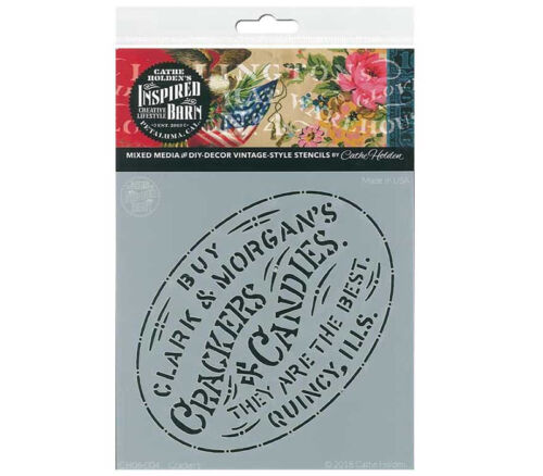 Crackers stencil by Inspired Barn 6 inch