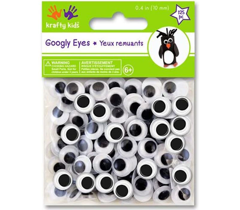 Homeford Craft Googly Eyes, Assorted Sizes, 112-Piece