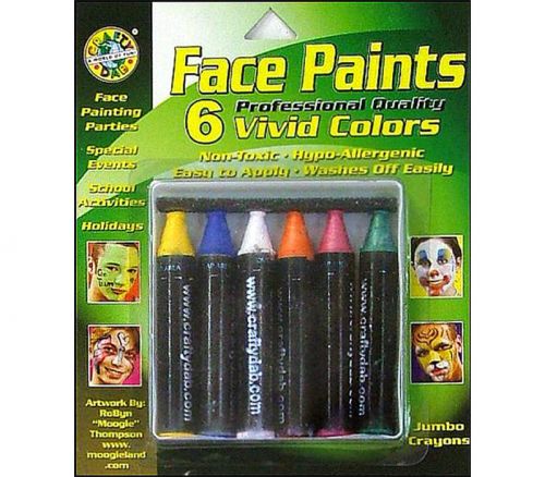 Crafty Dab - Face Paint Jumbo Crayon Set Vivid
