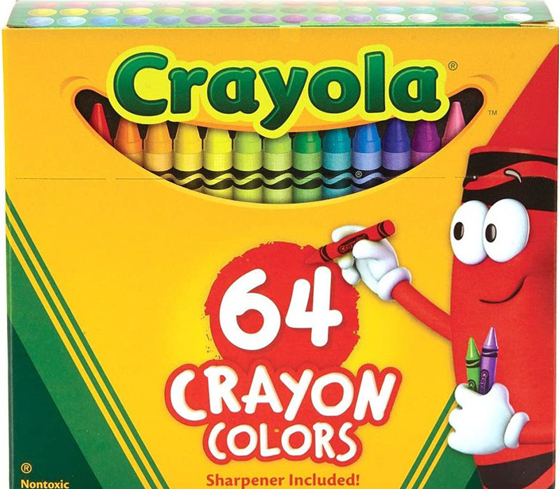 Crayola Crayon - 64 Piece Hinge Top Box