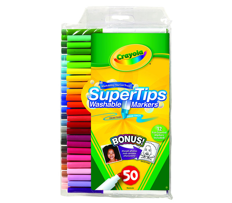 Crayola Mega Set Washable Markers, Hobbies & Toys, Stationary
