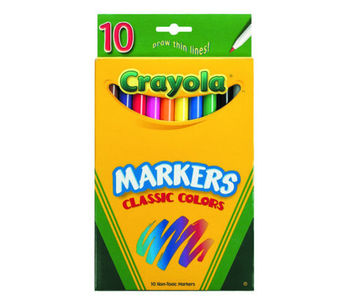 Crayola Classic Thin Marker Set - 10 Marker