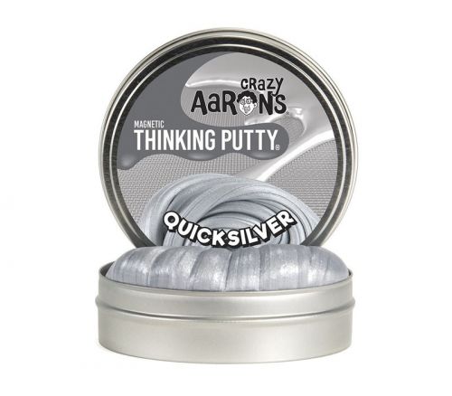 Crazy Aarons Thinking Putty - Quicksilver Magnetic - 4-inch Tin