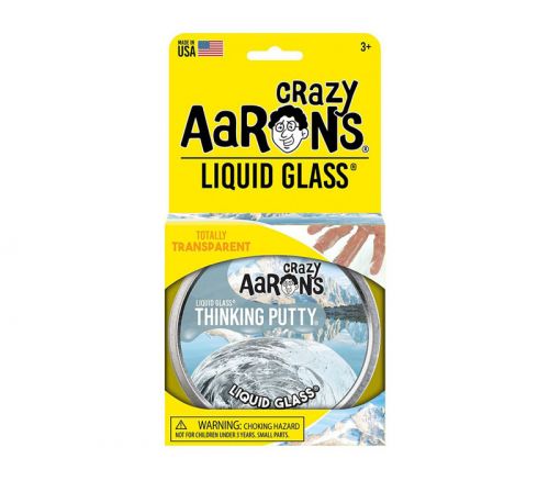 Crazy Aarons Thinking Putty - Liquid Glass Crystal - 4-inch Tin