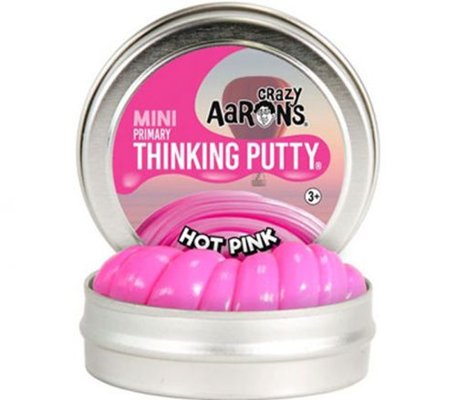 Crazy Aarons Thinking Putty - Hot Pink - 2-inch Tin
