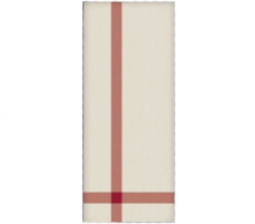 Towel - Corner Stripe Antique White Cardinal