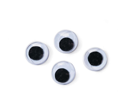 Googly Eyes Black - 15 mm - 96 Piece