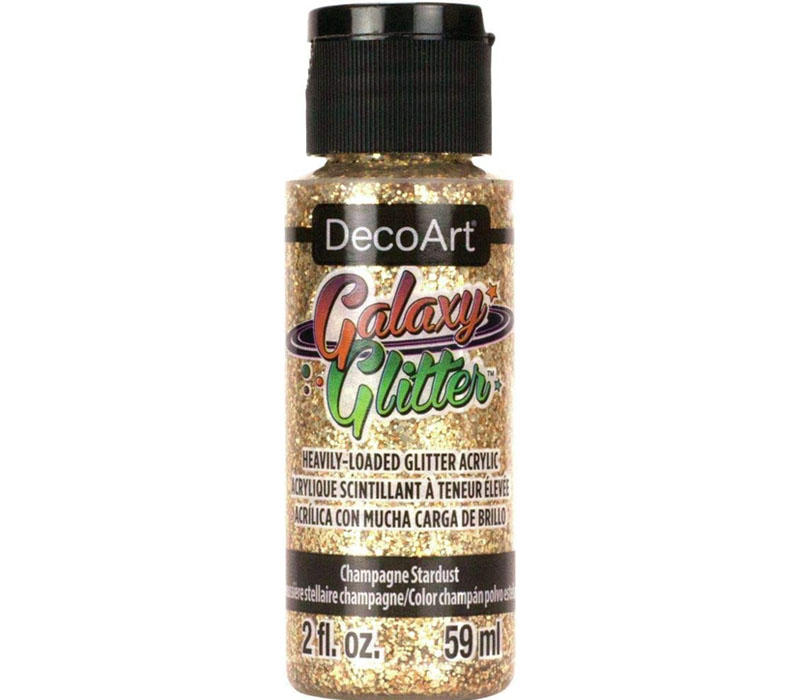 Deco Art Galaxy Glitter Acrylic Paint 2 oz. - Champagne Stardust